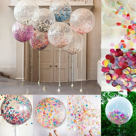 Giant balloon Brithday party wedding decoration multicolor confetti balloo OQ